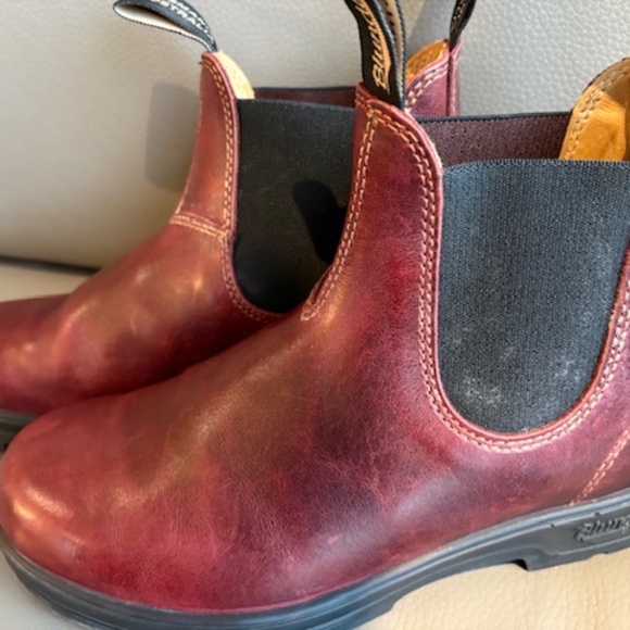 Blundstone Classic Women's sz US 9 premium leather Chelsea boots burgundy red - Picture 7 of 16